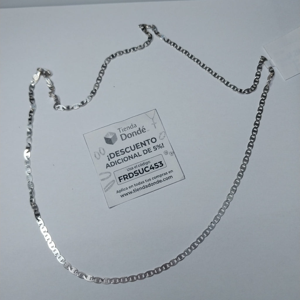 CADENA TEJIDO GUCHI PLATA .925 60 CM 9.3 GR (NUEVO)