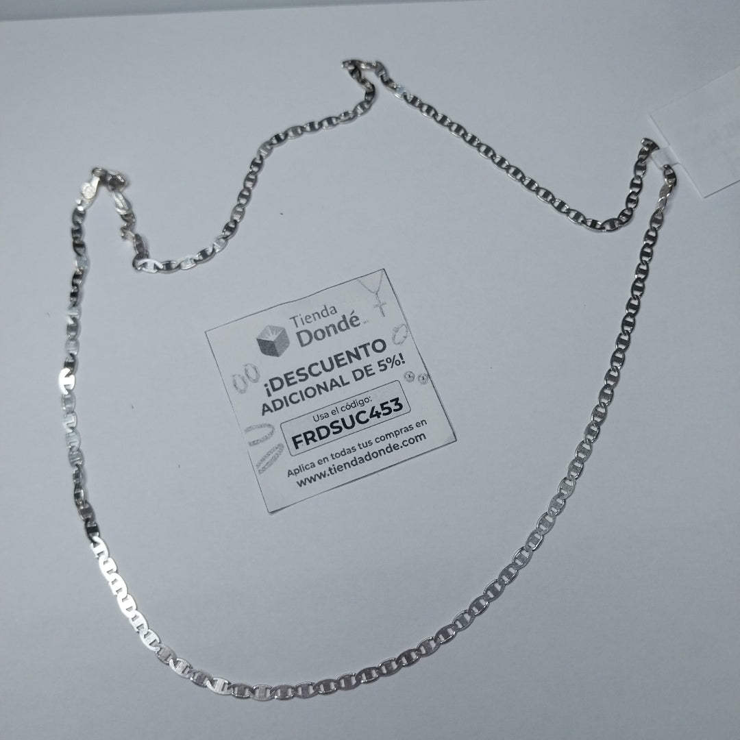 CADENA TEJIDO GUCHI PLATA .925 60 CM 9.3 GR (NUEVO)