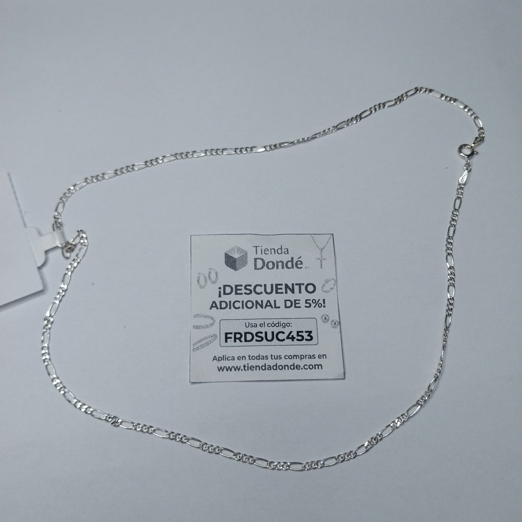 CADENA TEJIDO 3X1 PLATA .925 50 CM 4.2 GR (NUEVO)