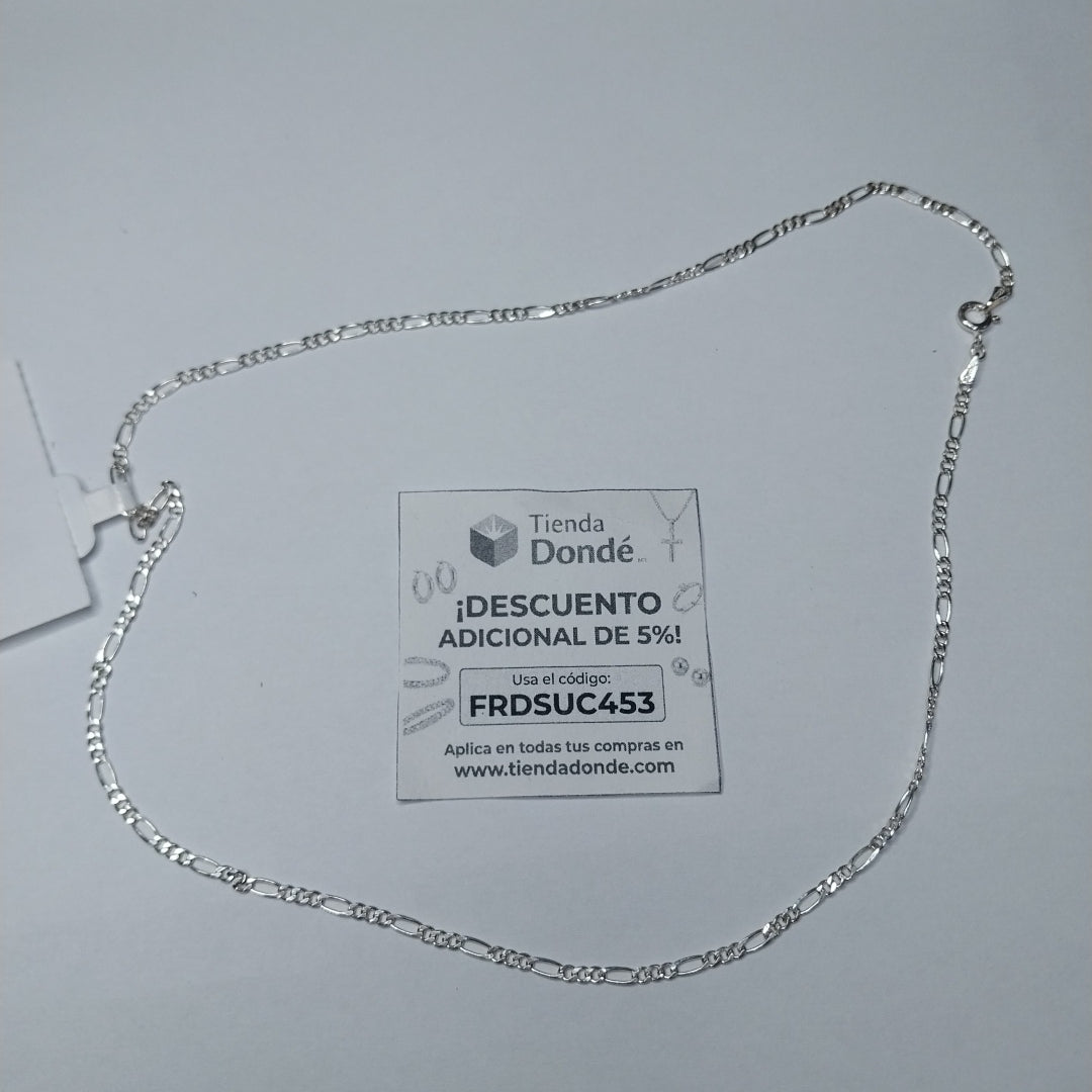 CADENA TEJIDO 3X1 PLATA .925 50 CM 4.2 GR (NUEVO)
