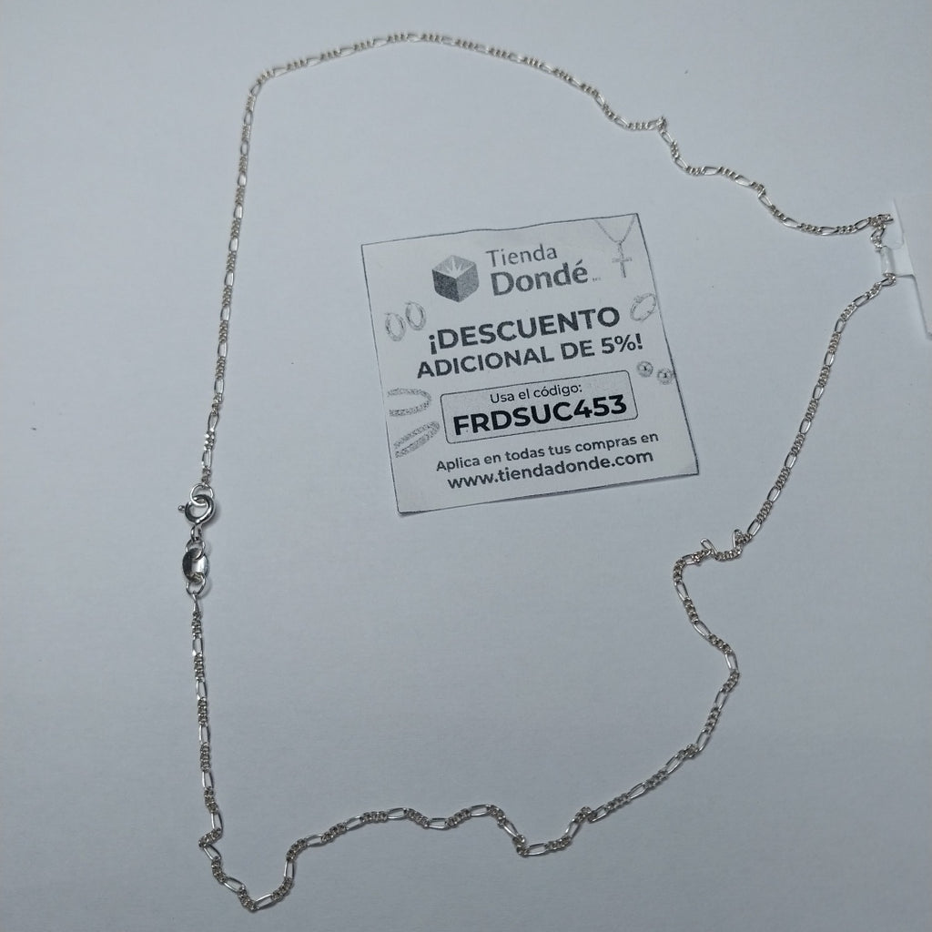 CADENA TEJIDO 3X1 PLATA .925 50 CM 2.3 GR (NUEVO)