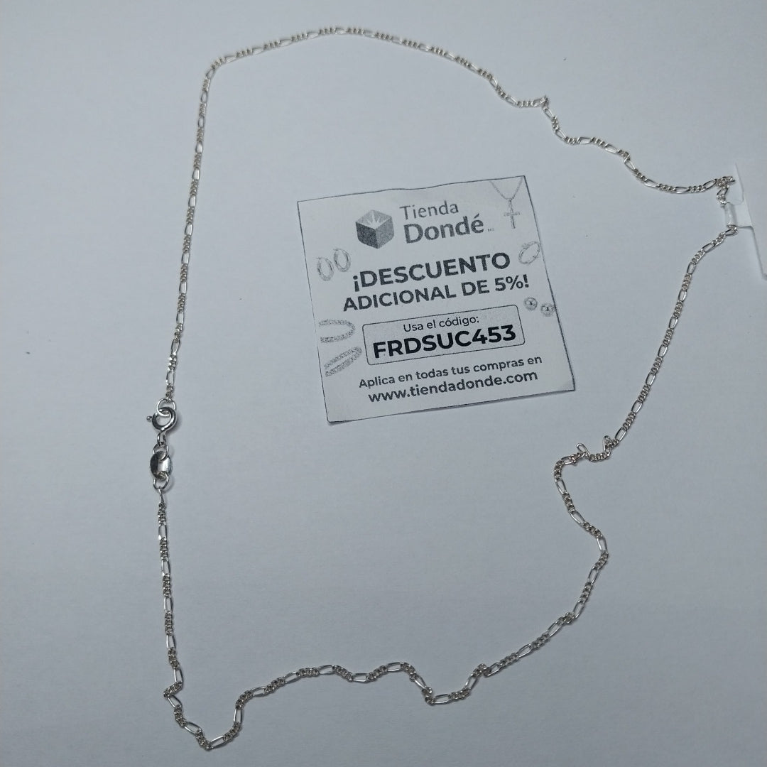 CADENA TEJIDO 3X1 PLATA .925 50 CM 2.3 GR (NUEVO)