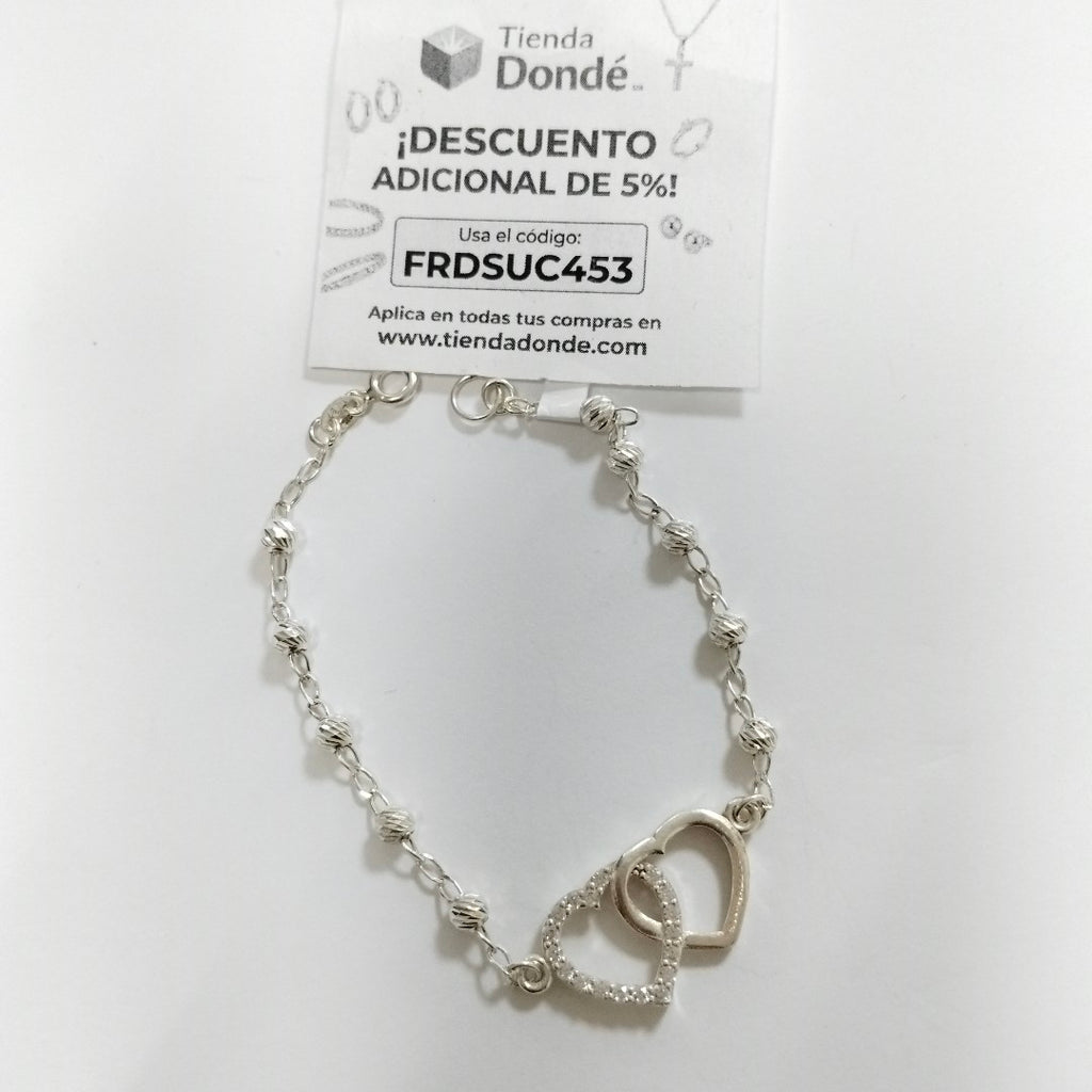 PULSERA TEJIDO TEJIDO ESPECIAL PLATA .925 18 CM 4 GR (NUEVO)