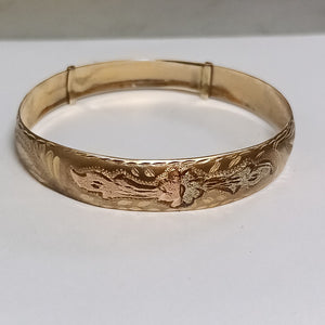 PULSERA RIGIDA ORO 10 K 8.7 GRMS (SEMINUEVO)