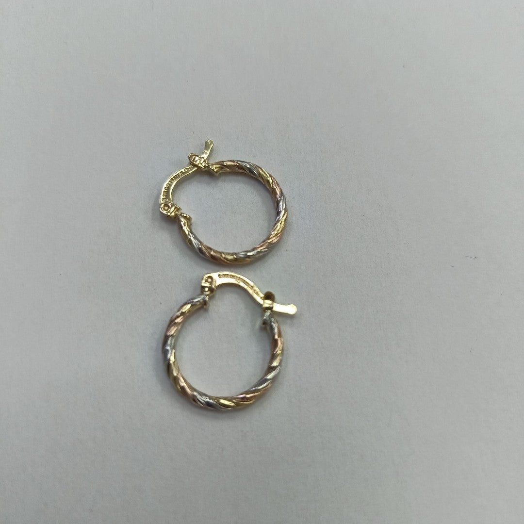 ARETES ARRACADAS COMBINADAS 14K 2.1 GR (NUEVO)