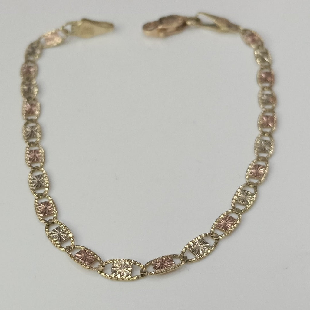 PULSERA ORO, ORO COMBINADO 10 K 2.5 GRMS (SEMINUEVO)