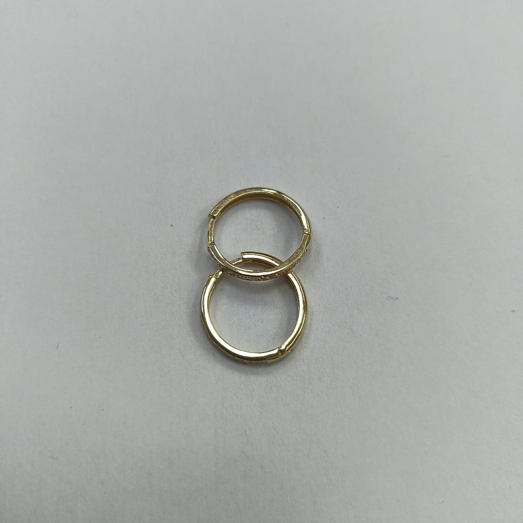 ARETES ARRACADAS C CIRCONIAS 14K 2 GR (NUEVO)