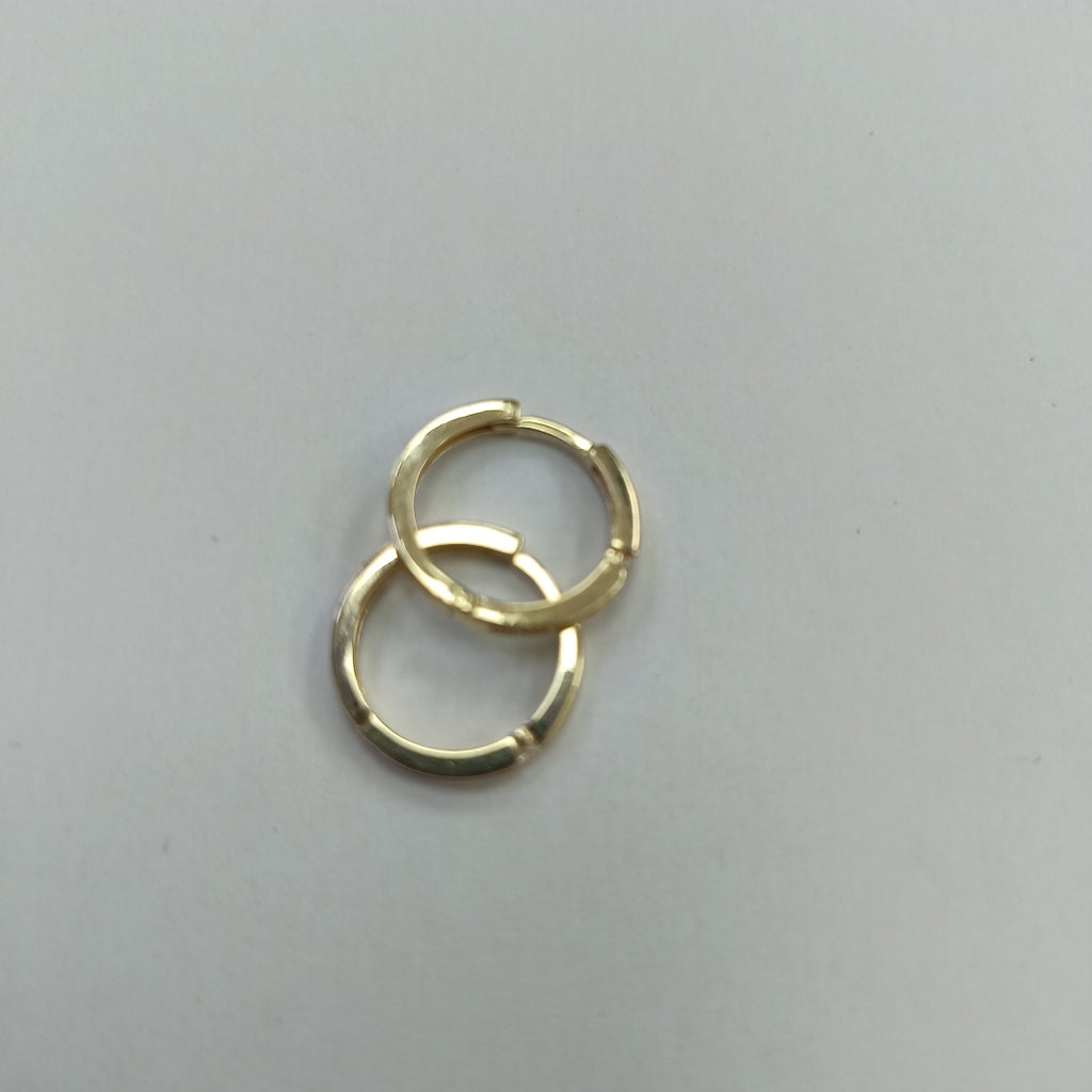ARETES ARRACADAS C CIRCONIAS 14K 2.3 GR (NUEVO)