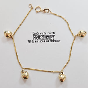 PULSERA ESPECIAL DIJES 10K 18 CM 1.6 GR (NUEVO)