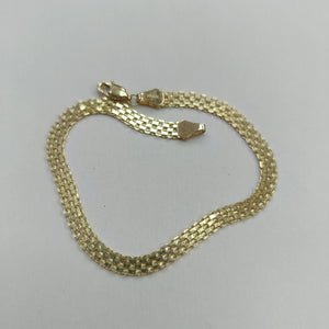 PULSERA ESPECIAL 14K 21 CM 5.1 GR (NUEVO)
