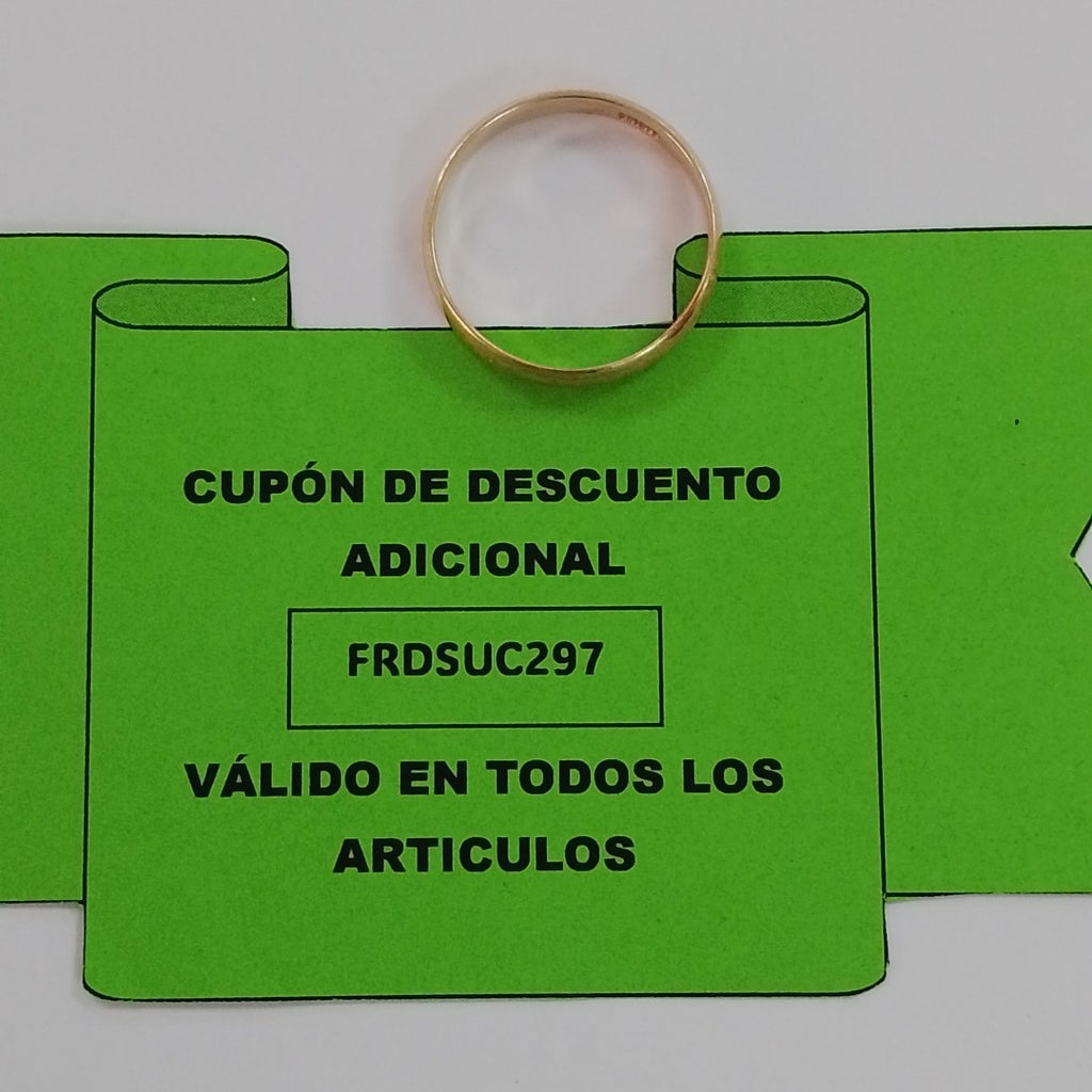 ARGOLLA ORO 14 K 3.2 GRMS (SEMINUEVO)