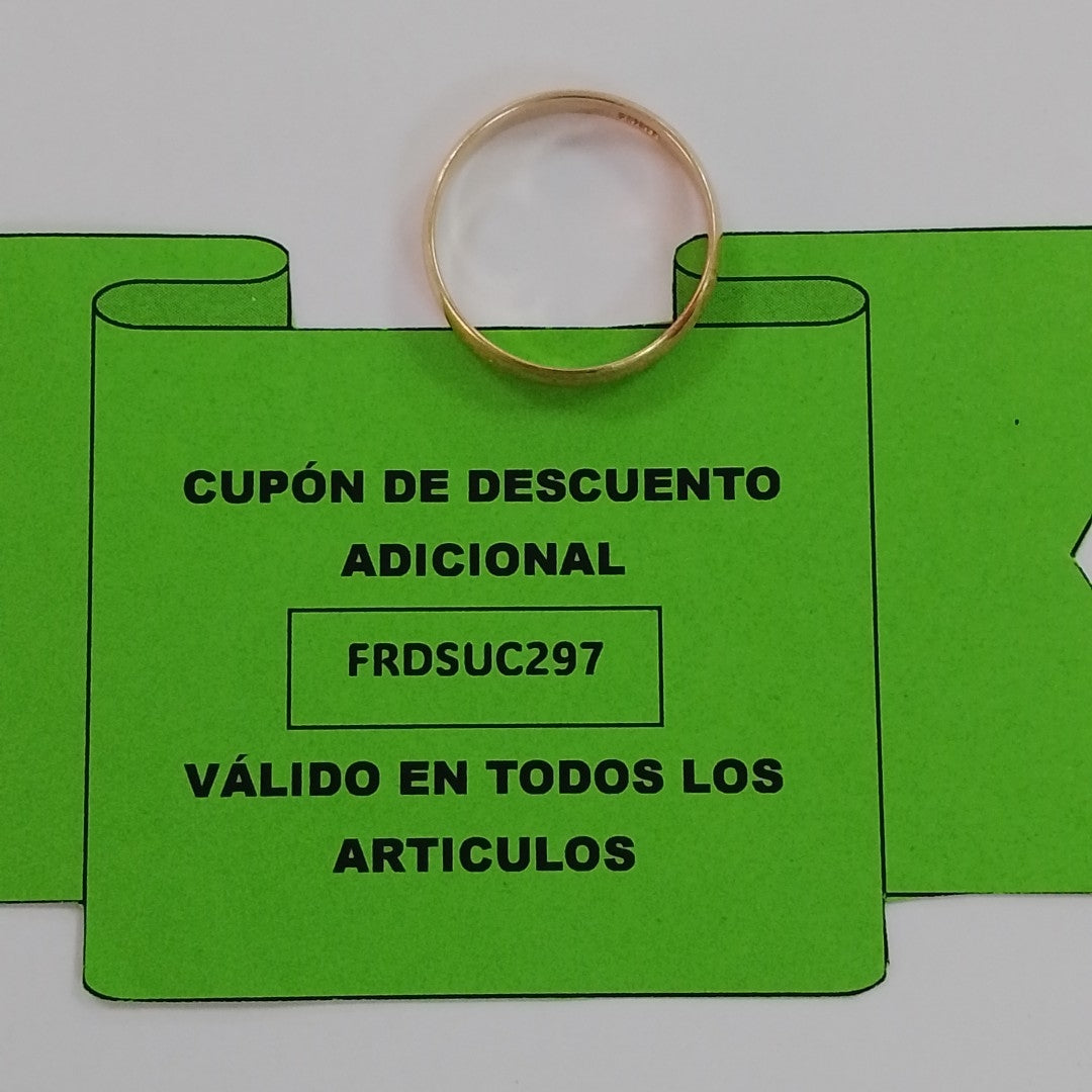 ARGOLLA ORO 14 K 3.2 GRMS (SEMINUEVO)