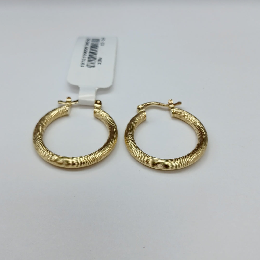 ARETES TEJIDO ARRACADAS ASTRIADAS 14K 3 GR (NUEVO)