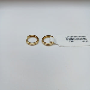 ARETES ARRACADAS LISAS 10K 1.2 GR (NUEVO)