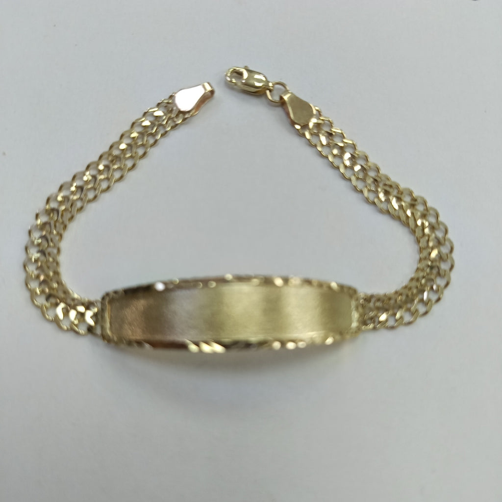 PULSERA ESCLAVA CHINO 14K 21 CM 9.9 GR (NUEVO)