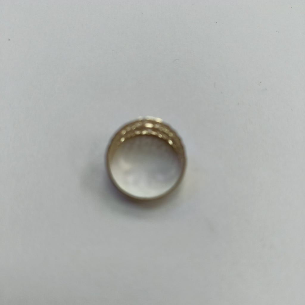 ANILLOS TIPO FILIGRANA COMBINADO 14K TALLA 8 2.7 GR (NUEVO)