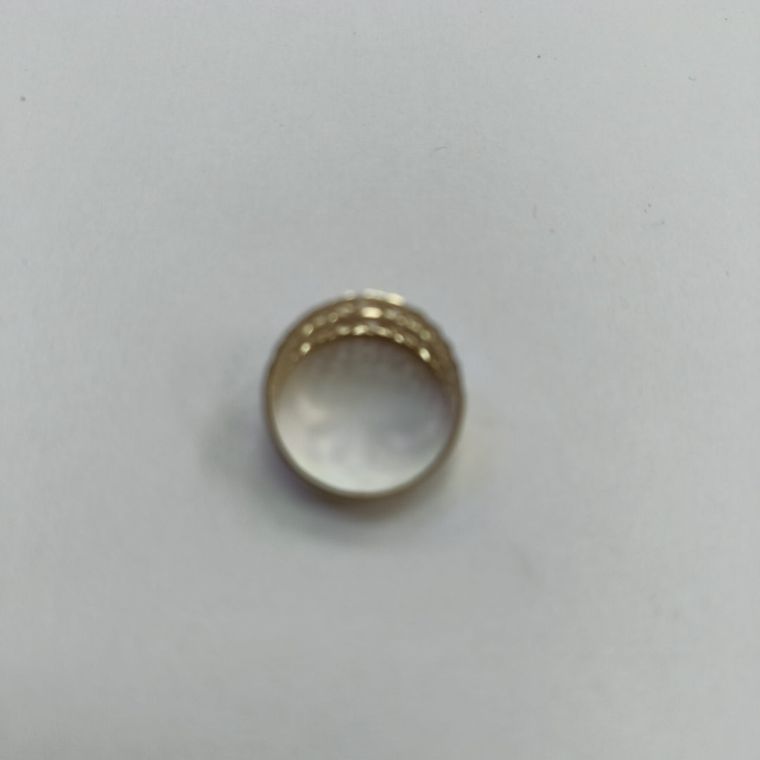 ANILLOS TIPO FILIGRANA COMBINADO 14K TALLA 8 2.7 GR (NUEVO)