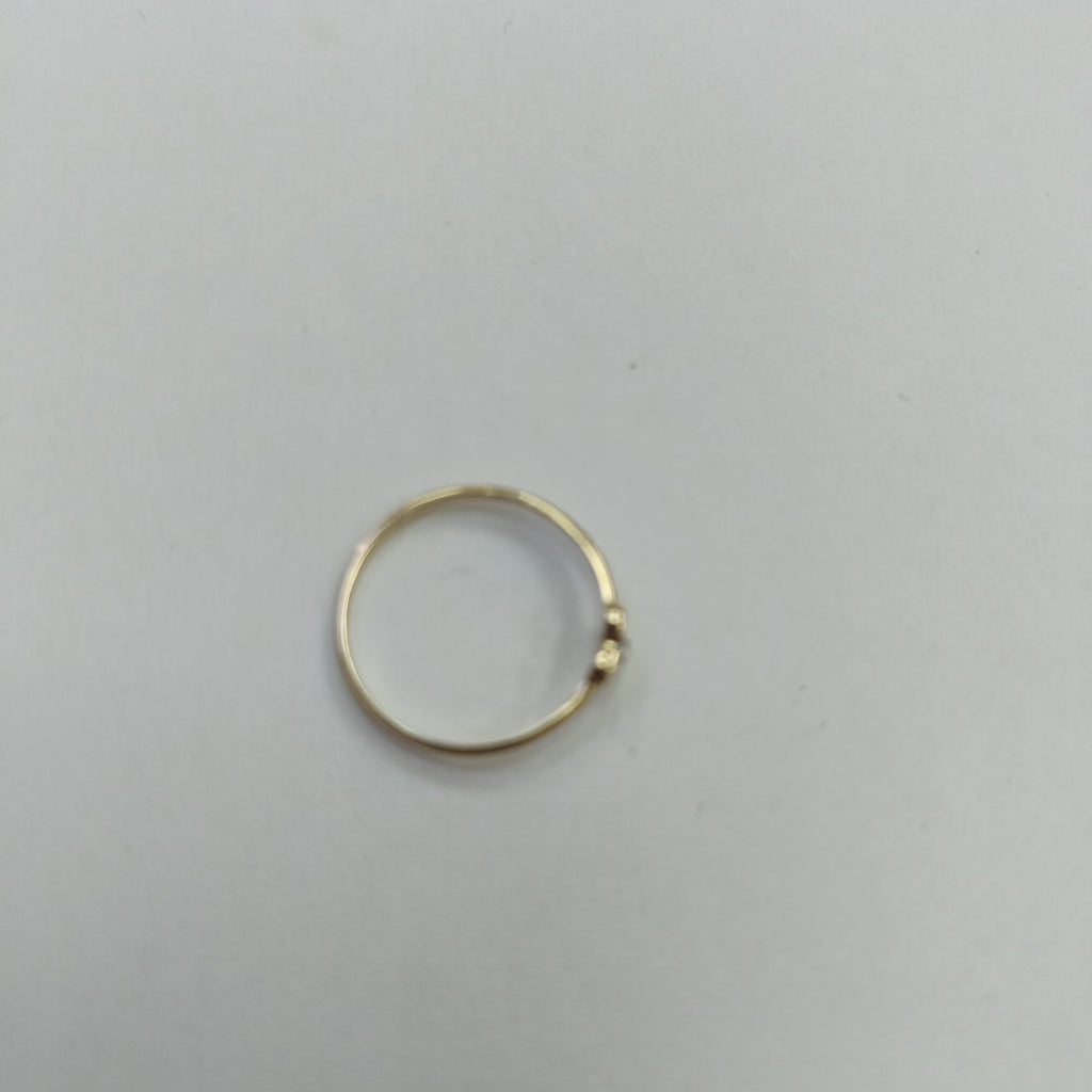 ANILLO ANILLITO FIG MOÑO C CIRCONIAS 14K 8 TALLA 1 GR (NUEVO)