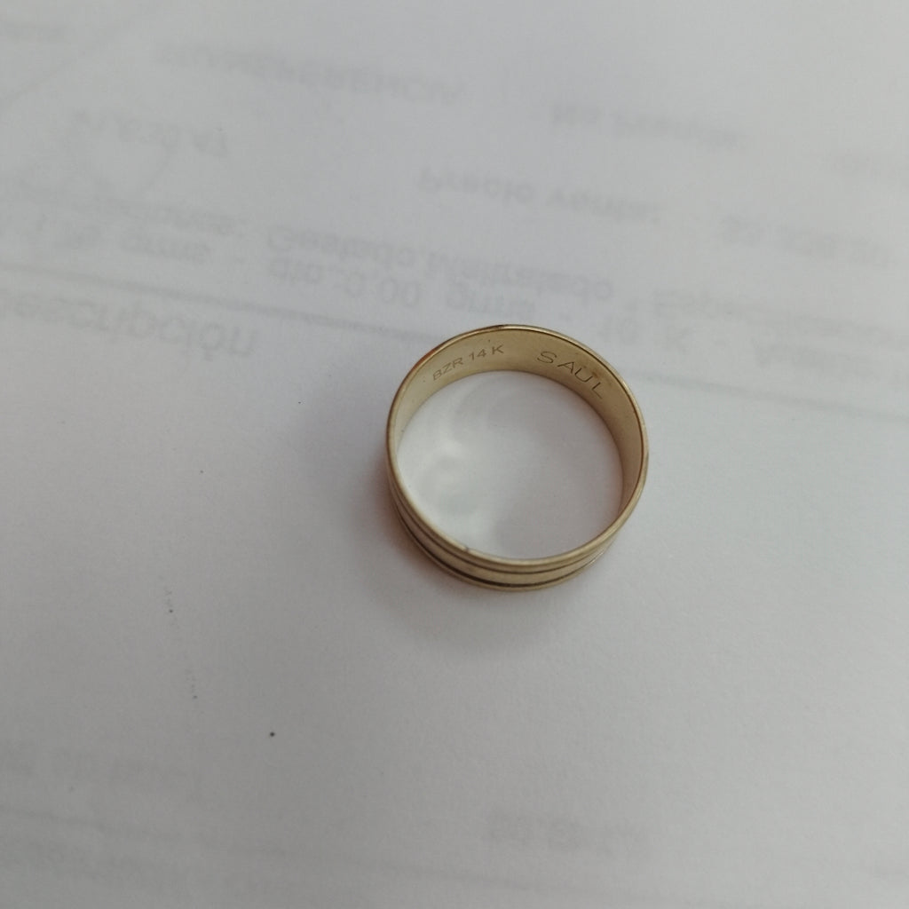 ARGOLLA ORO 14 K 2 GRMS (SEMINUEVO)