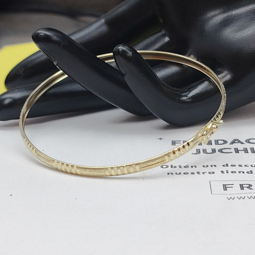 PULSERA RIGIDA ORO 14 K 4 GRMS (SEMINUEVO)