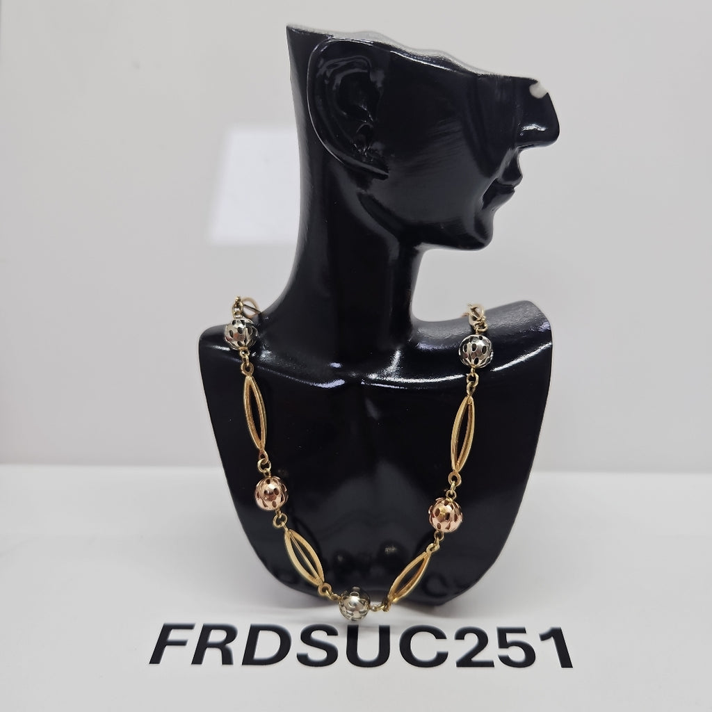 GARGANTILLA ORO, ORO COMBINADO 14 K 15.6 GRMS (SEMINUEVO)