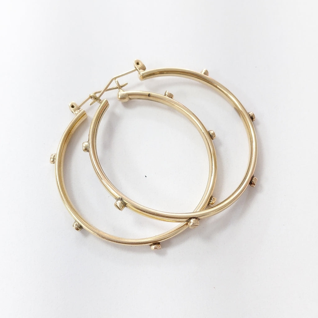 ARRACADAS PAR ORO 14 K 5.9 GRMS (SEMINUEVO)