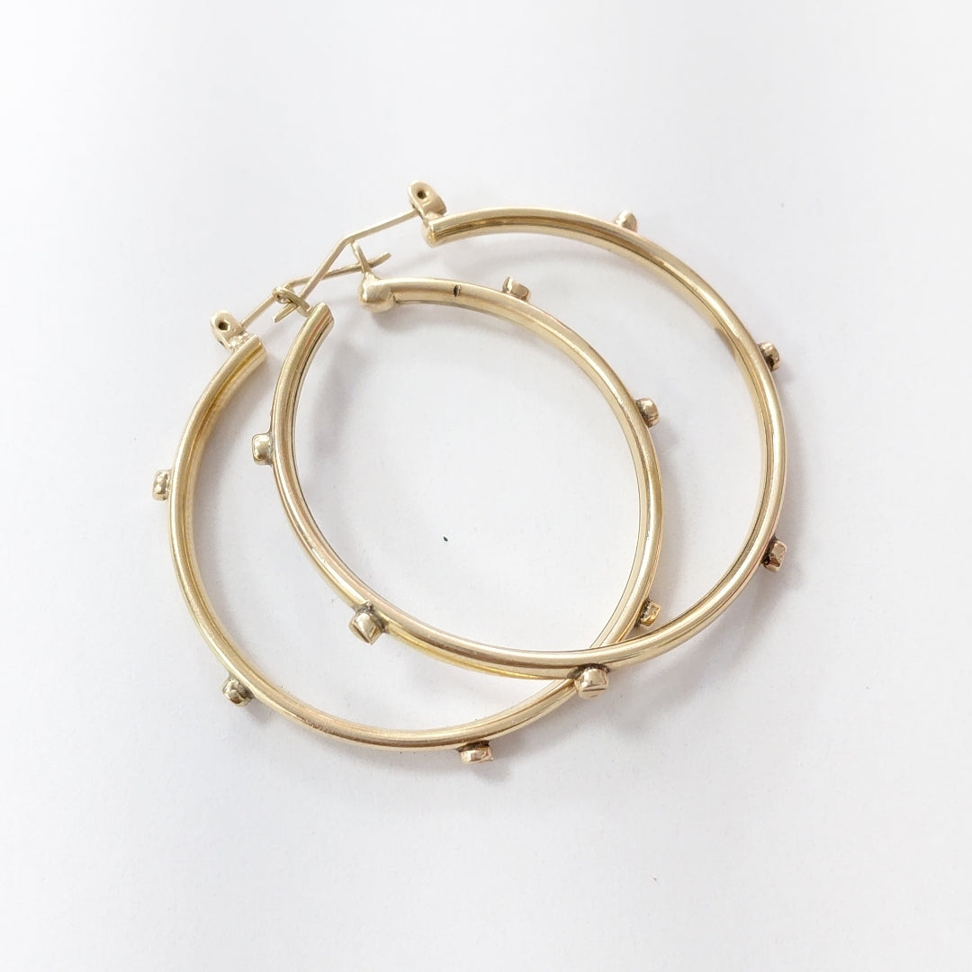 ARRACADAS PAR ORO 14 K 5.9 GRMS (SEMINUEVO)