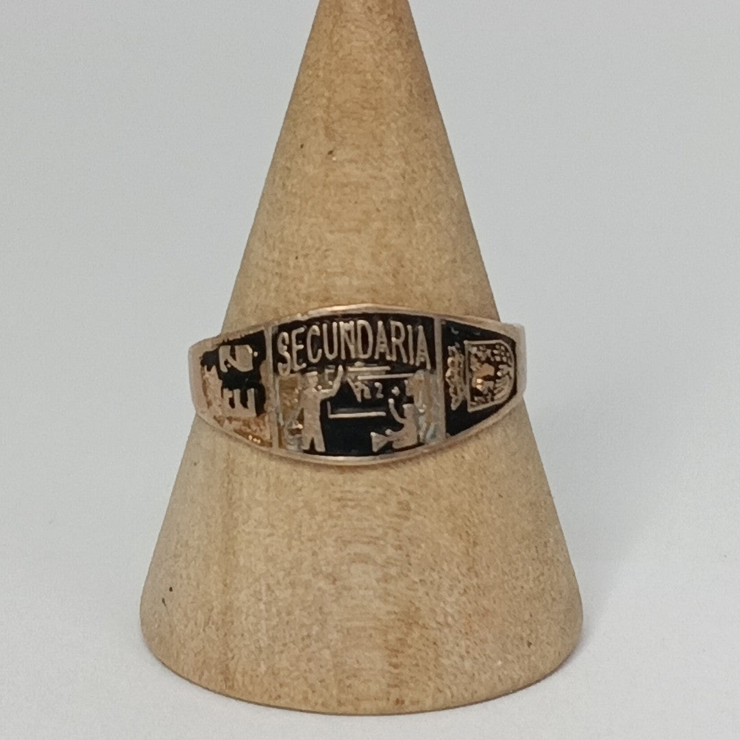 ANILLO DE GRADUACIÓN ORO 8 K 1 GRMS (SEMINUEVO)