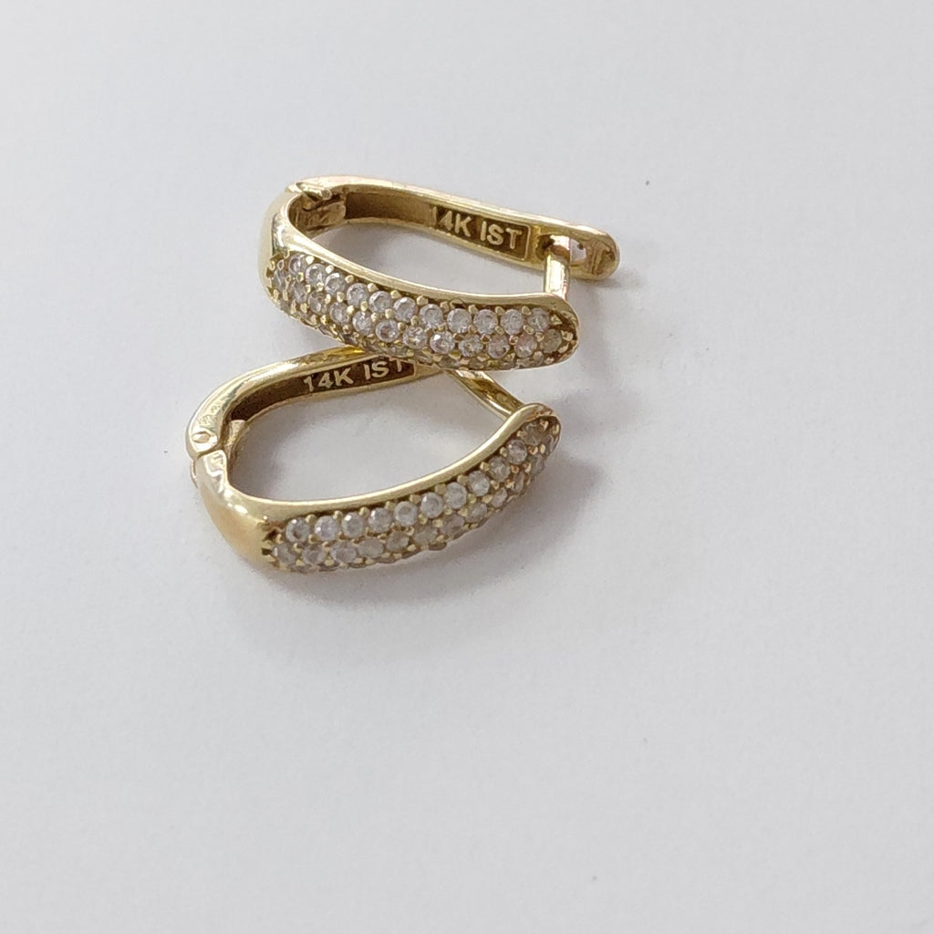 ARETES PAR ORO 14 K 2.5 GRMS (SEMINUEVO)