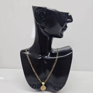 CADENA, MEDALLA RELIGIOSA ORO 10 K 2.1 GRMS (SEMINUEVO)