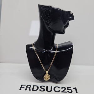 CADENA,MEDALLA RELIGIOSA ORO 10 K 1,80 GRMS (SEMINUEVO)