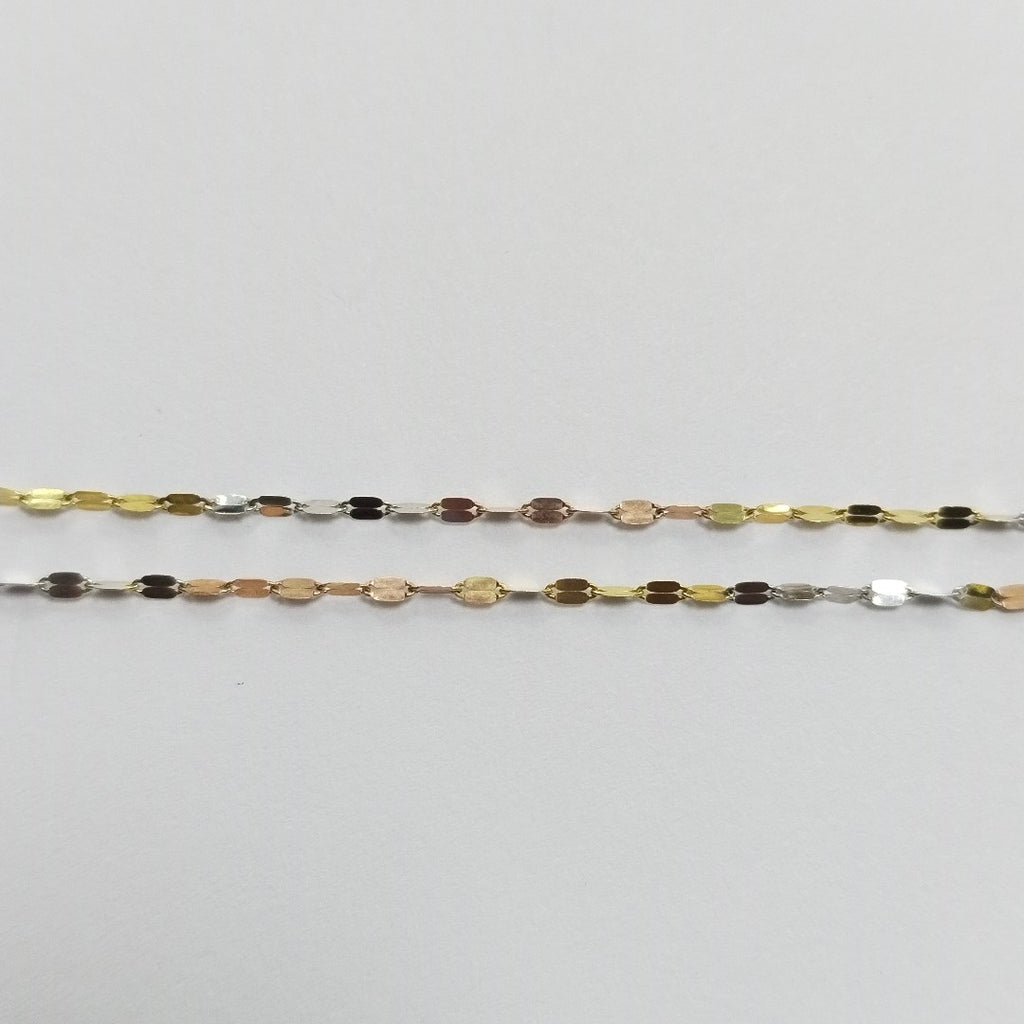 CADENA ORO, ORO COMBINADO 10 K 0.7 GRMS (SEMINUEVO)