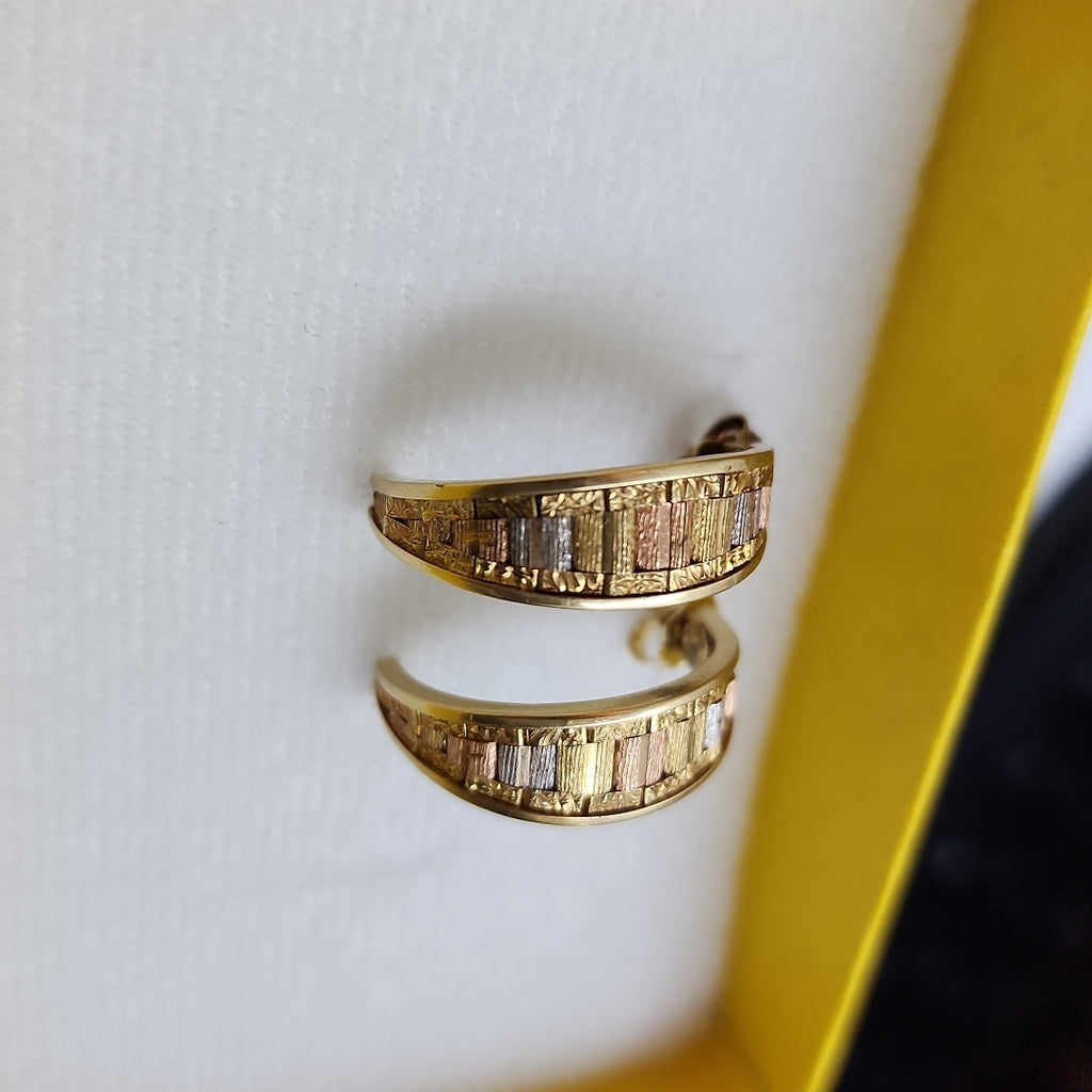 BROQUELES PAR ORO COMBINADO 14 K 5.3 GRMS (SEMINUEVO)