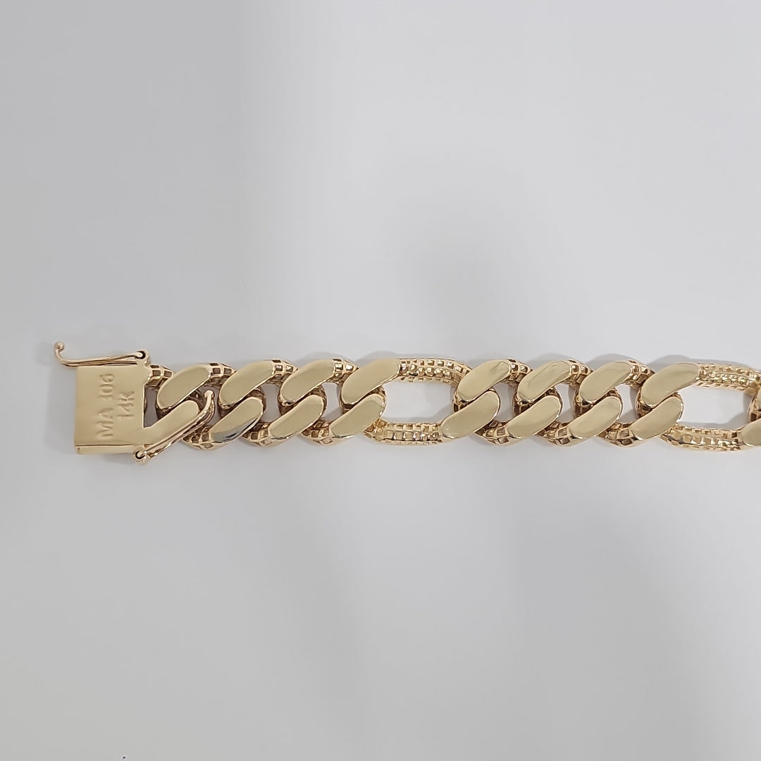 PULSERAS CABALLERO ORO 14K 21.9 (NUEVO)