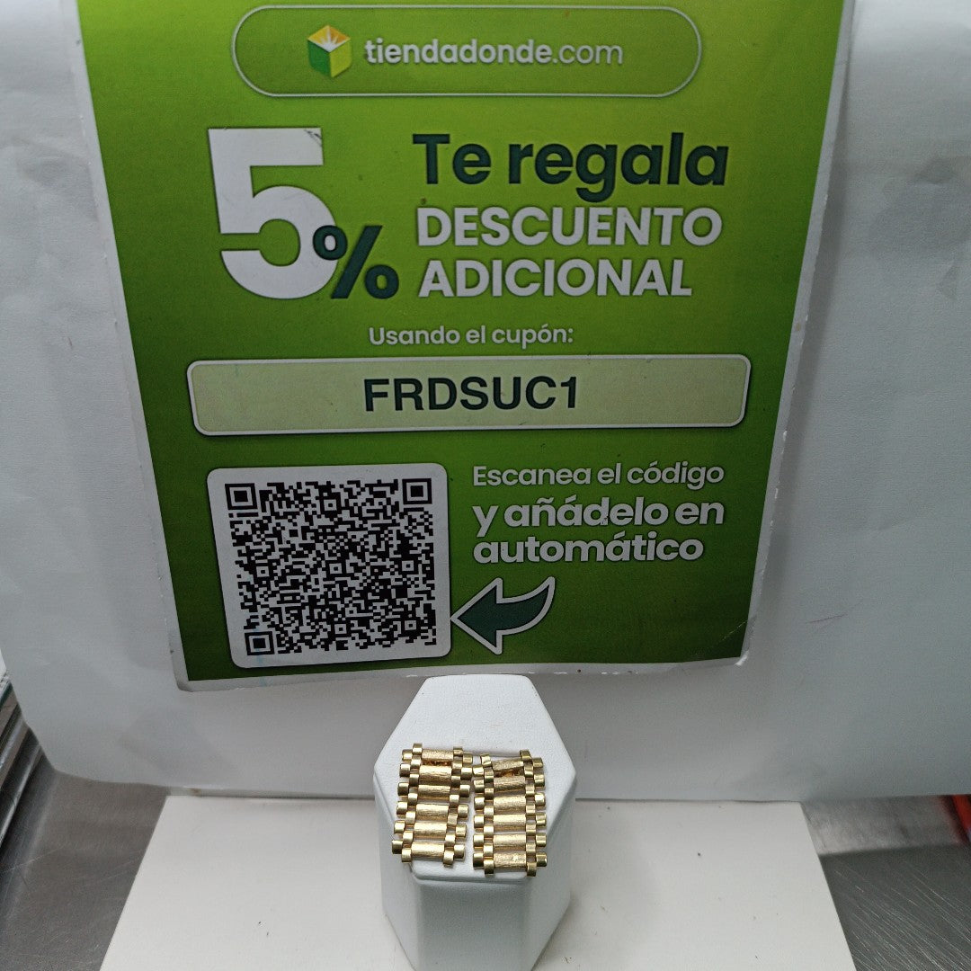 BROQUELES PAR ORO 14 K 4.9 GRMS (SEMINUEVO)