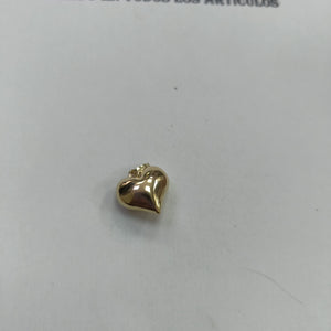 DIJE TEJIDO CORAZON LISO 14K 1.3 GR (NUEVO)