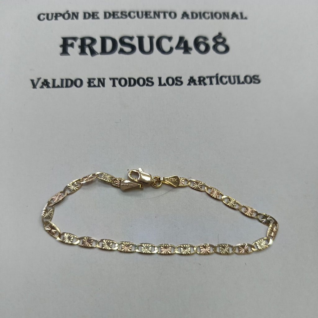 PULSERA GUCHI 14K 18 CM 2.9 GR (NUEVO)