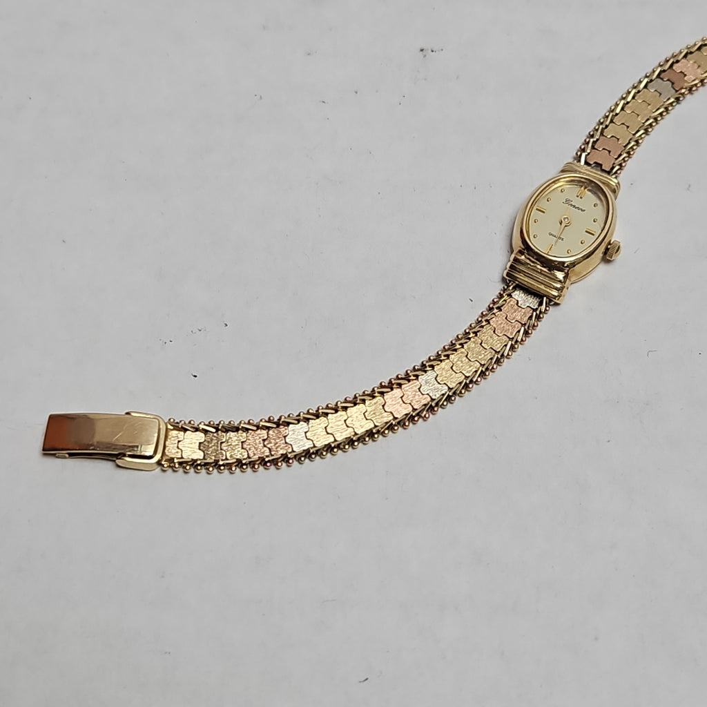 RELOJ CAJA Y PULSO ORO ORO 14 K 17.3 GRMS (SEMINUEVO)