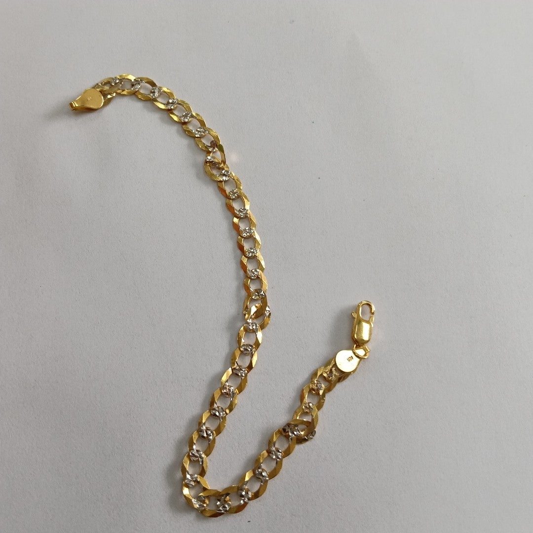 PULSERA BARBADA 14K 21 CM 6.4 GR (NUEVO)