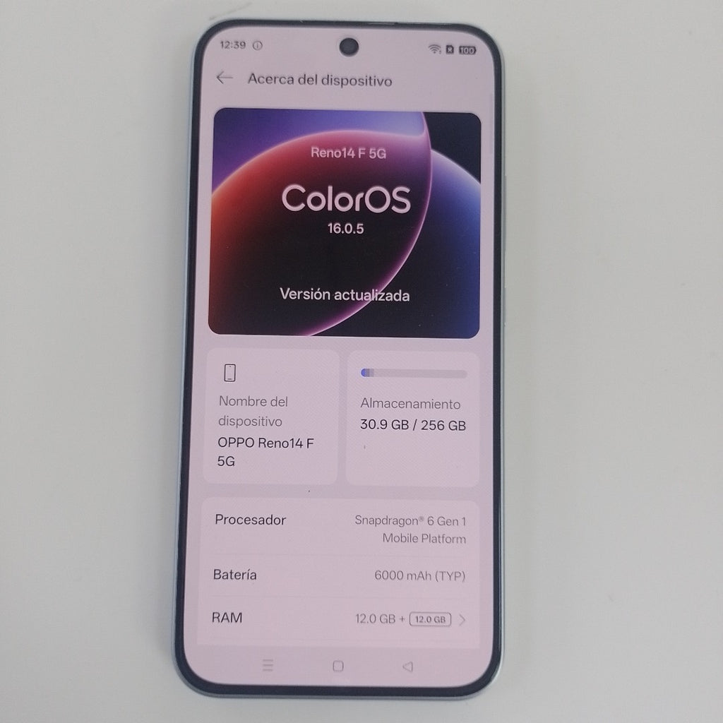 CELULAR OPPO RENO 14 F CPH2743 (2025) 256 GB 12 GB RAM (SEMINUEVO)