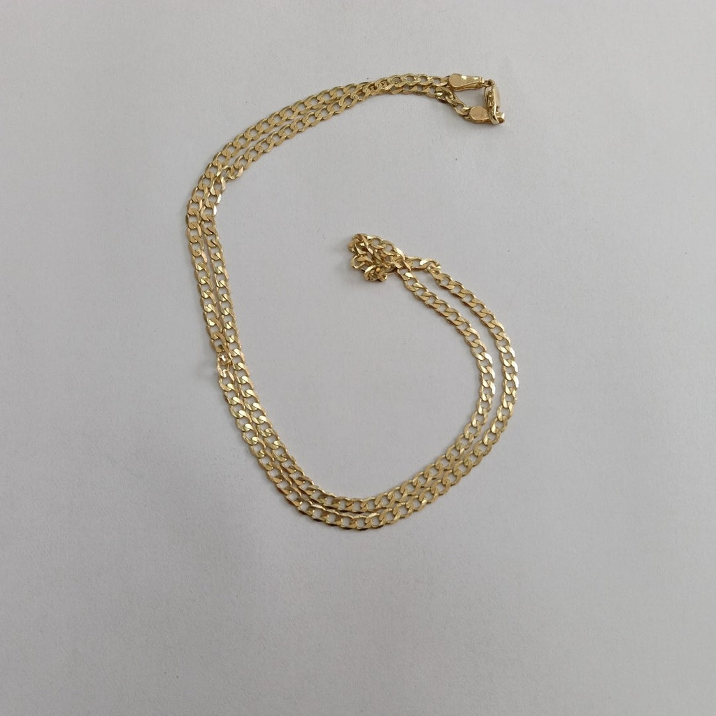 CADENA TEJIDO BARBADA 14K 55 CM 8.2 GR (NUEVO)