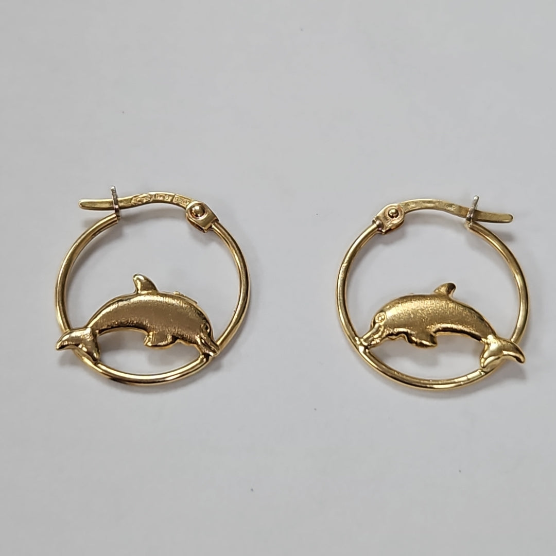 ARETES PAR ORO 14 K 1.9 GRMS (SEMINUEVO)