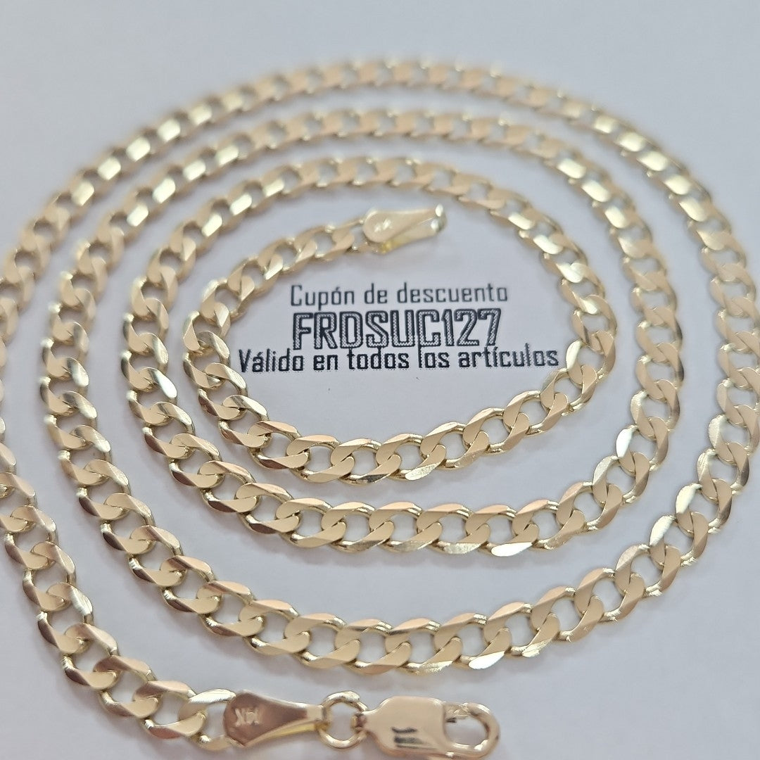 CADENA BARBADA 14K 55 CM 12.5 GR (NUEVO)