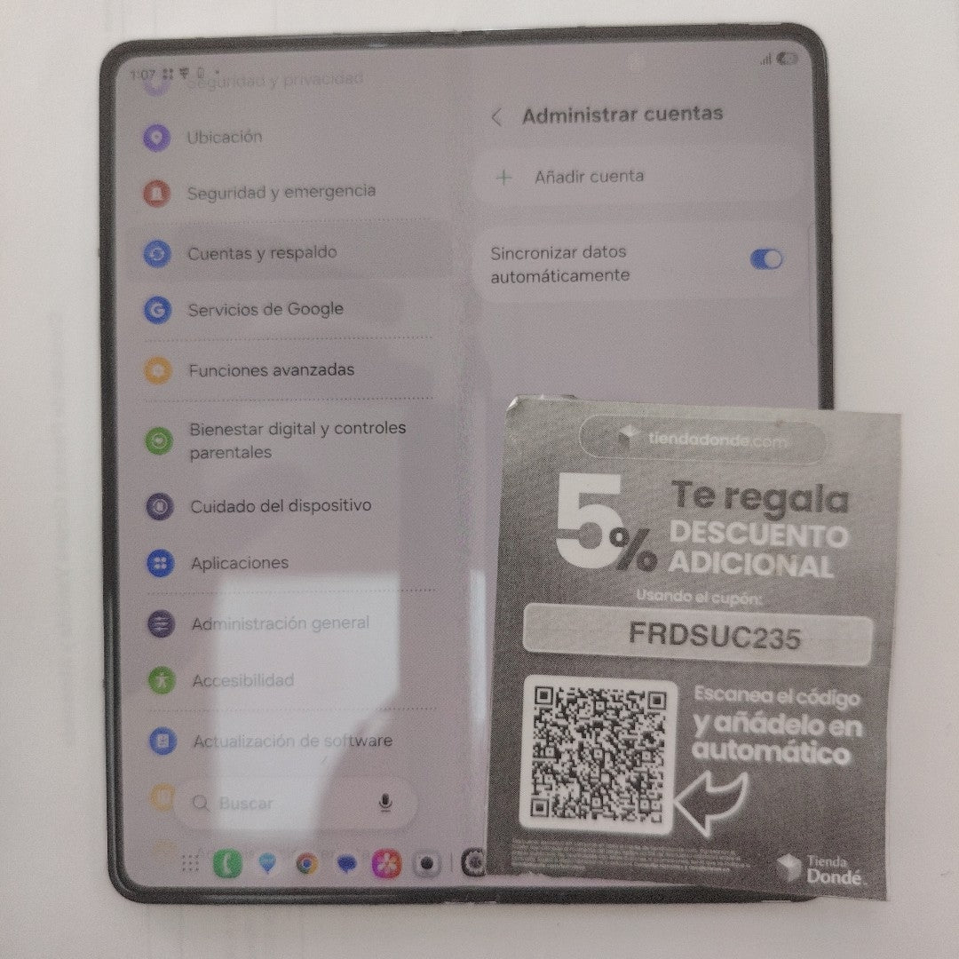 CELULAR SAMSUNG GALAXY Z FOLD5 SM-F946B (2023) 512 GB 12 GB RAM (SEMINUEVO)