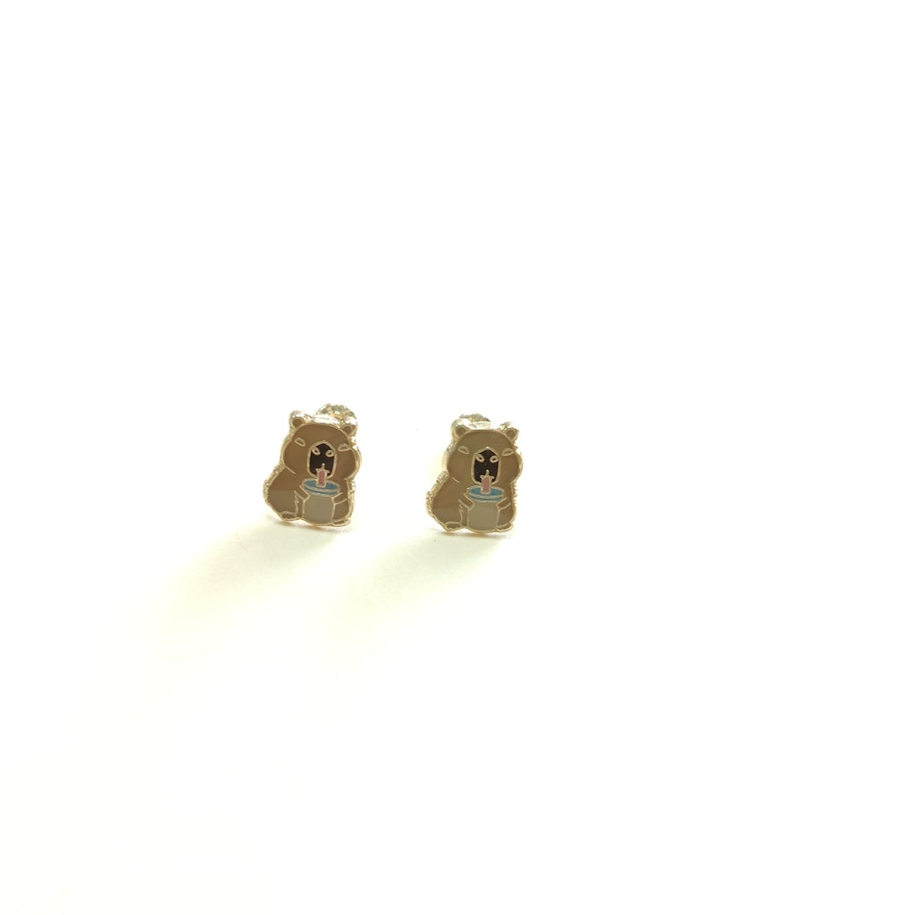 BROQUELES BROQUEL FIG CAPIBARA 14K 0.2657 GR (NUEVO)