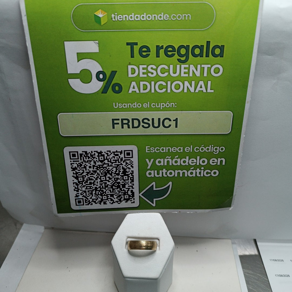 ARGOLLA ORO 10 K 2,10 GRMS (SEMINUEVO)