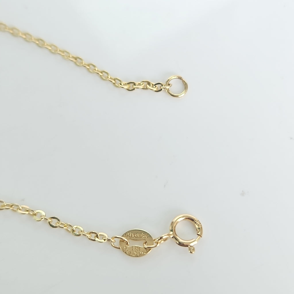 PULSERA ESPECIAL CON CORAZONES 14K 18 CM 1.4 GR (NUEVO)