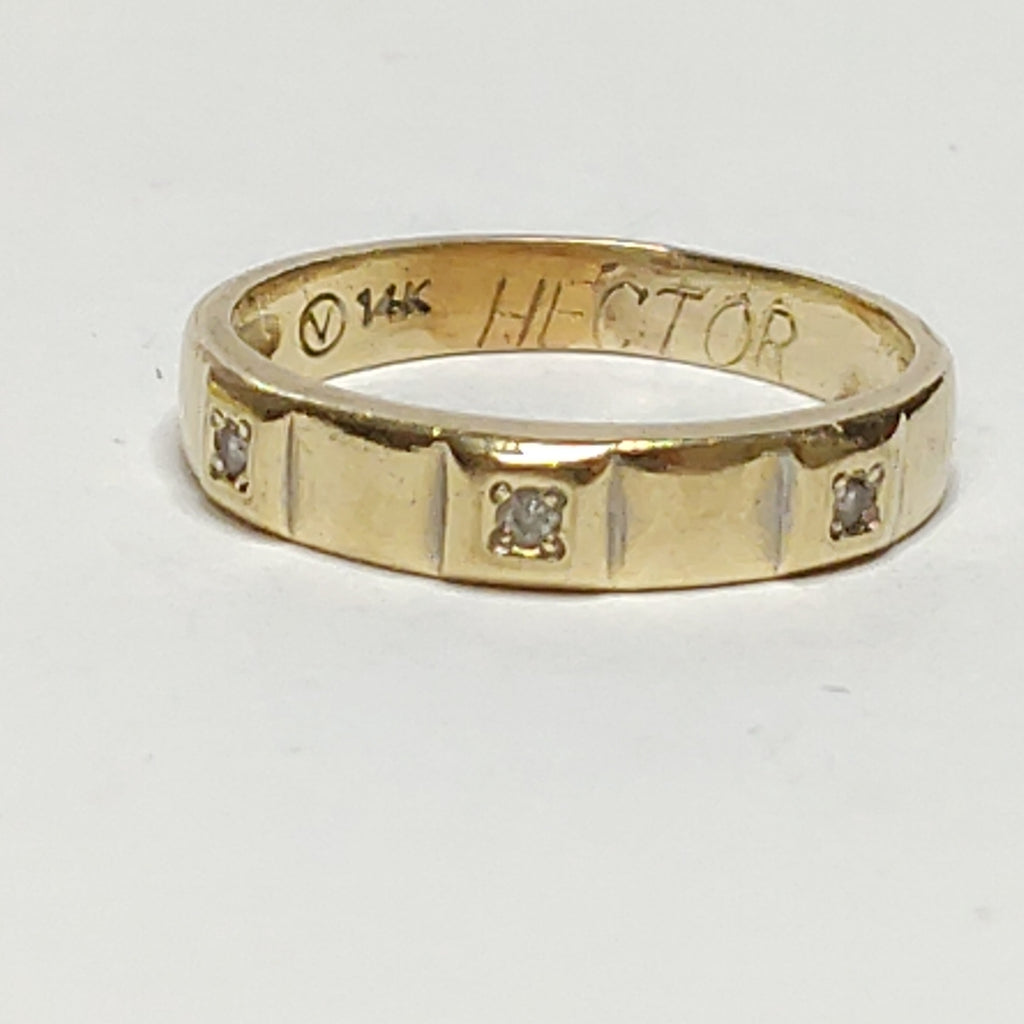 ARGOLLA ORO, ORO BLANCO 14 K 2.3 GRMS (SEMINUEVO)