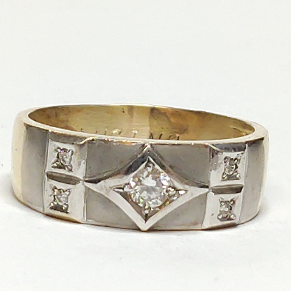 ARGOLLA ORO, ORO BLANCO 14 K 5.6 GRMS (SEMINUEVO)