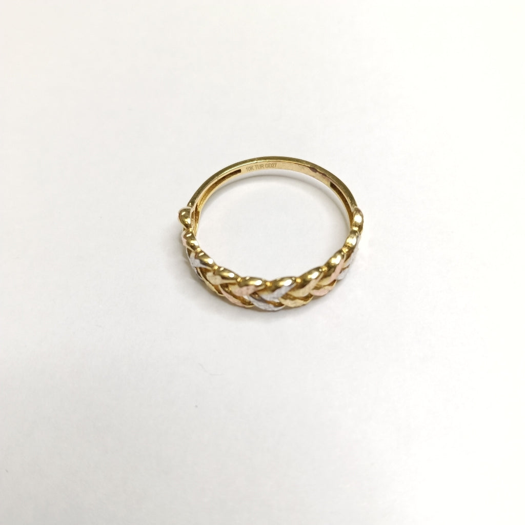 ANILLITO ORO COMBINADO 10 K 3 GRMS (SEMINUEVO)